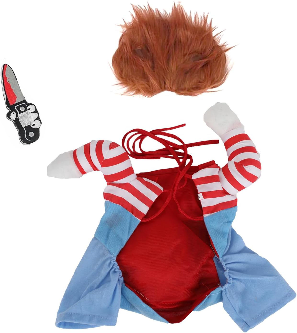 🪓 Disfraz de Chucky para Mascotas – ¡Terror y ternura en un solo look! 👻  Este mes con Descuento del 30%