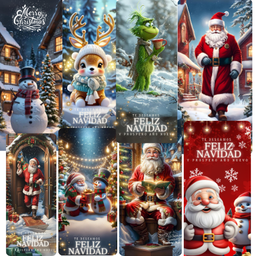 Fundas Navideñas para Puertas – ¡Decora Tu Hogar en Segundos! 🎄✨-ENVIO GRATIS